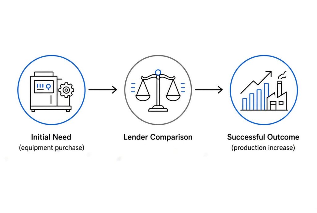 Business Loan Lenders That Drive Expansion Graphic process from equipment need to successful production increase