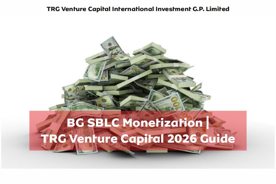 BG SBLC Monetization concept showing large cash stack representing liquidity and funding through bank guarantees and SBLC instruments